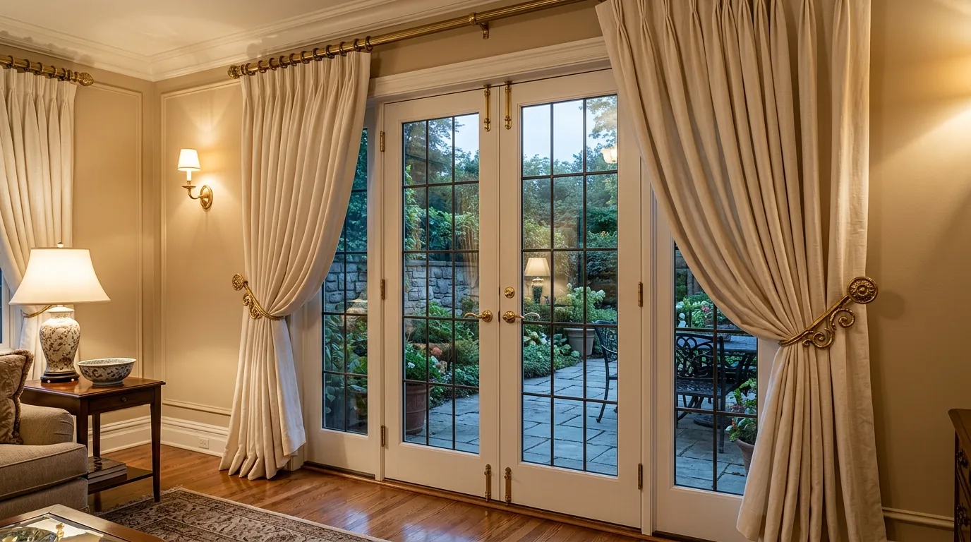 Choose washable fabrics for high-use doors